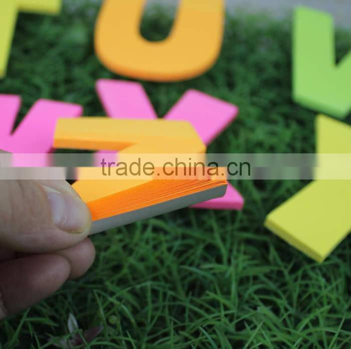 Cheap Custom Logo Printing Heart Shape Sticky Notes ,Fluorescent Sticky Notes