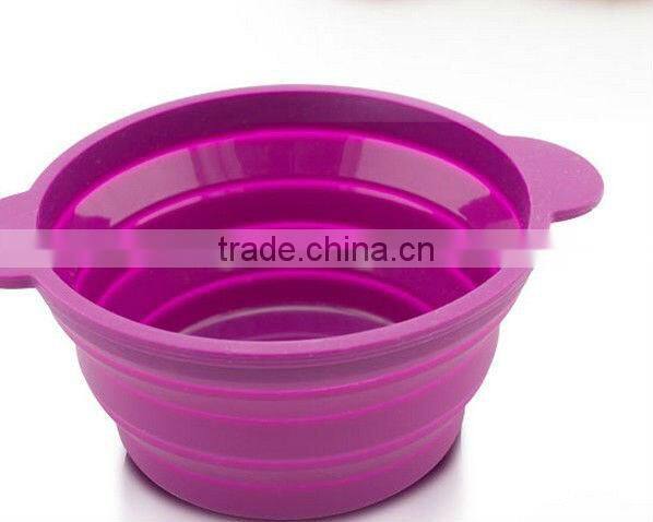 FDA & LFGB Baby Products Collapsible Silicone Bowl with Lid