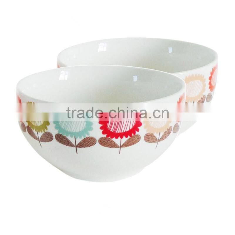 2015 new product cereal bowl with printing