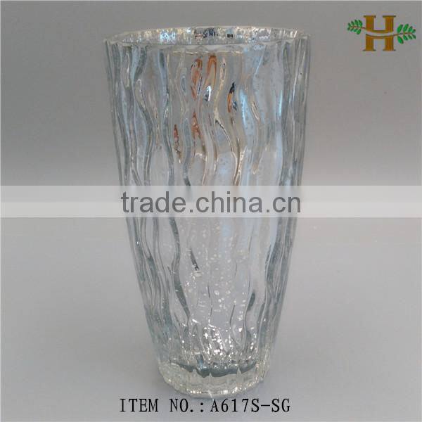 blown different colors glass vases for flower arrangement