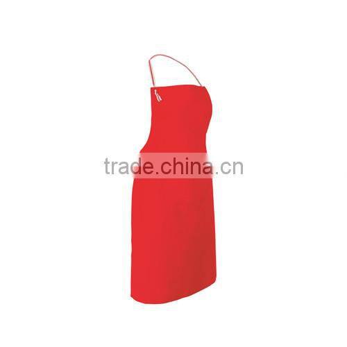 Cotton fashion look kitchen apron with front pocket as promotion