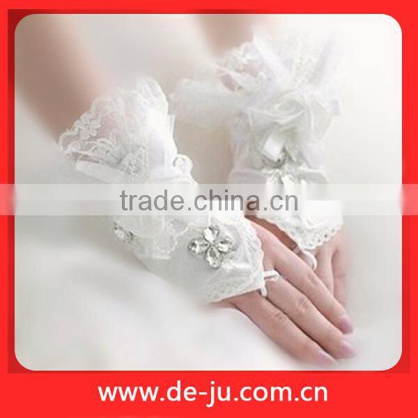 White Decoration Bridal Gloves Wedding Dress Accessories