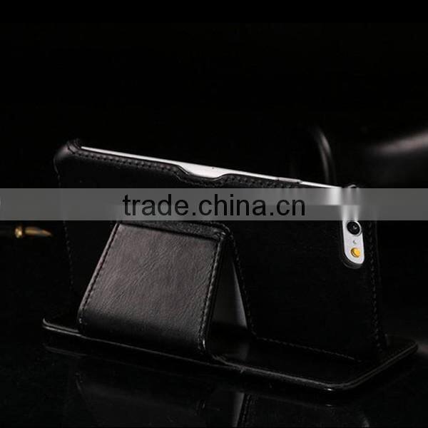 New desigh PU leather phone shell protective phone case flip leather holster for iphone 6