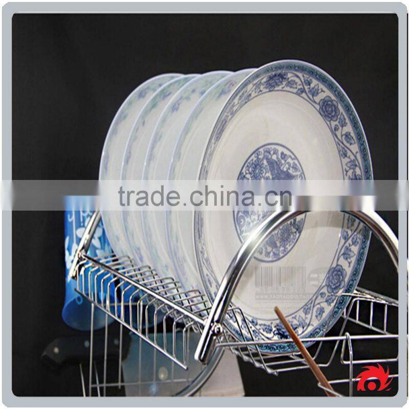 2 Tiers Cup Drying Holder Organizer Drainer Dryer Tray Cutlery Dishes rack