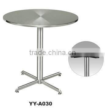 Modern stainless steel round bar table YY-A030