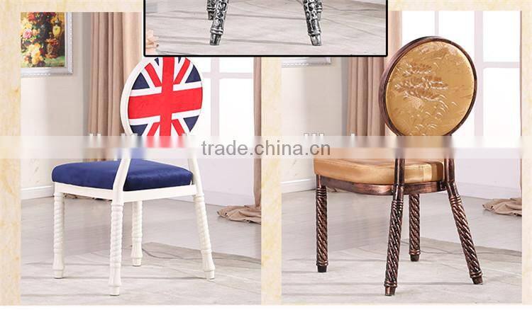 Quality European antique metal dining chair QL-T852