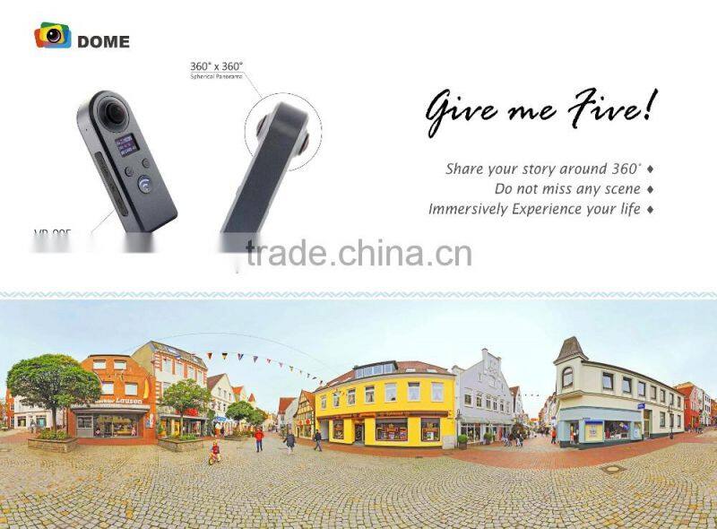 2017 trending products two Lens 720 Ultra HD VR wifi digital sport action camera vr 360