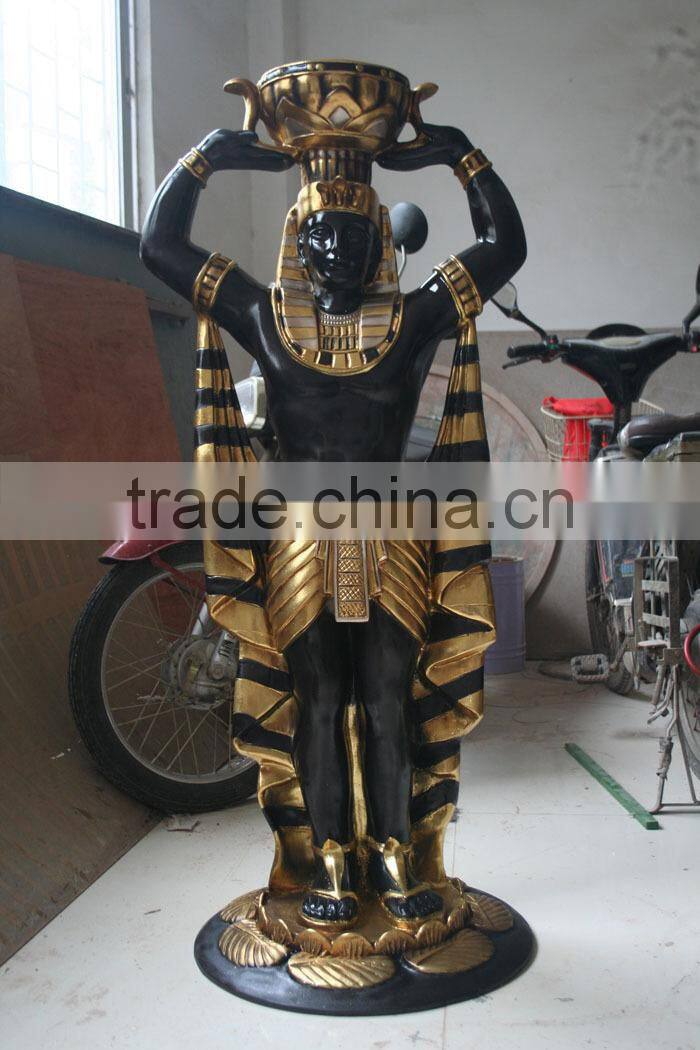 The Egypt style resin fiberglass large Egypt primitive man statue