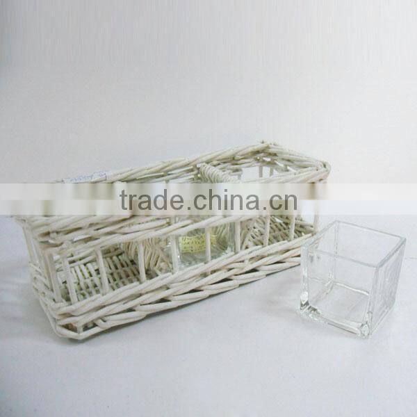 mini single flower glass vase