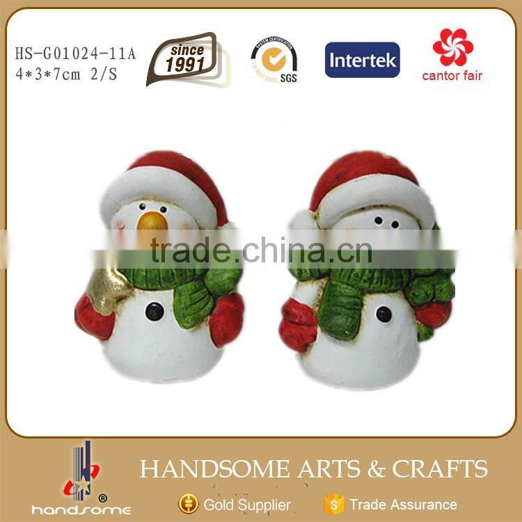 7cm Handmade Chinese Christmas Ornaments Snowman Small Gift Item