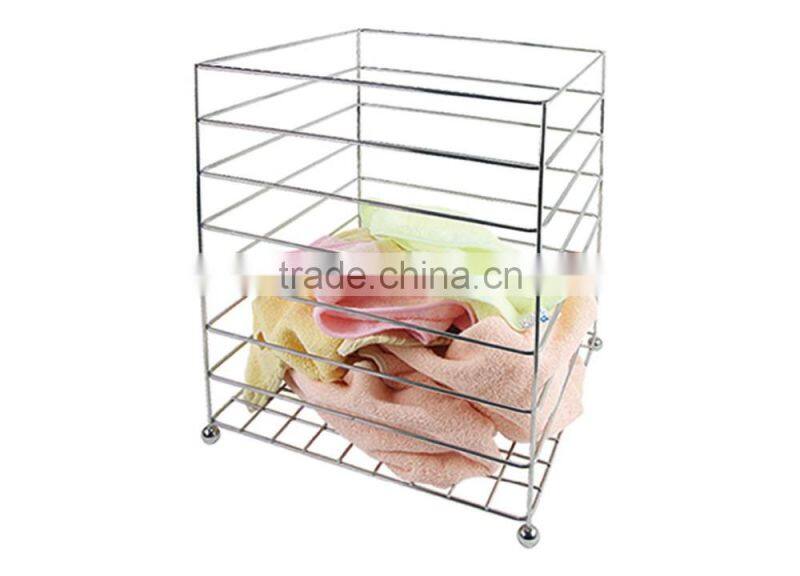 New arrived cheap mental towel basket for hotel supplies