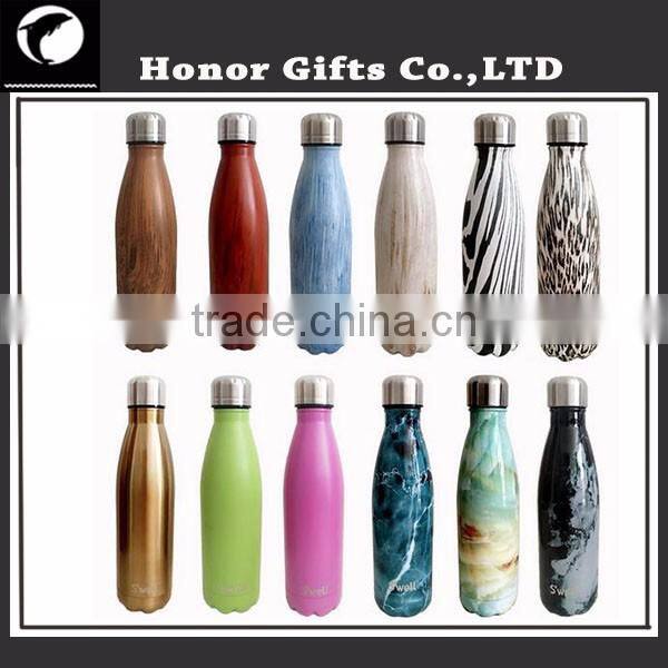 Promotional Custom Logo Printed Sports Stainless Steel Water Bottle