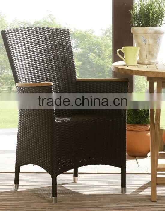 Aluminum frame Rattan armchair