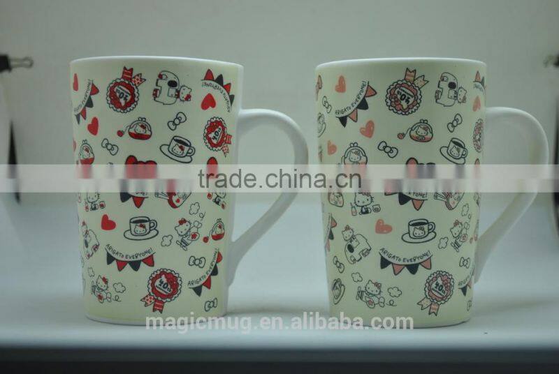 11oz unique gift ceramic magic mug with customized design