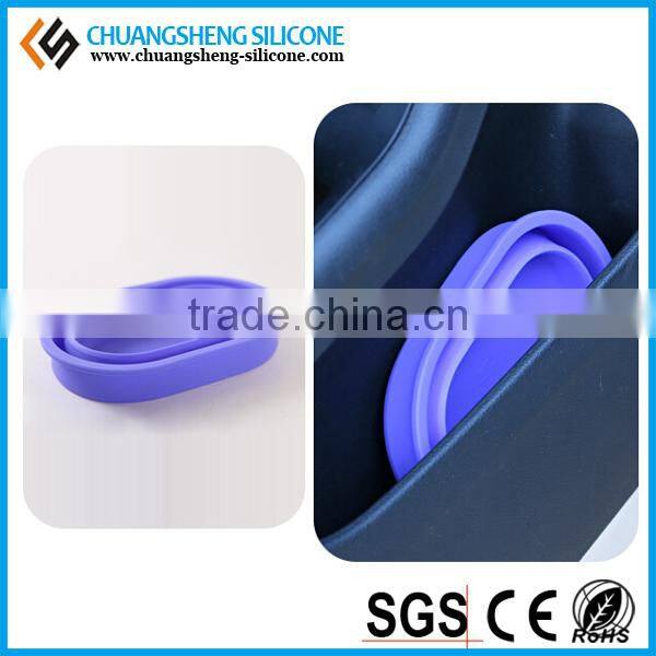 Car silicone storage container,trash container,novelty trash can