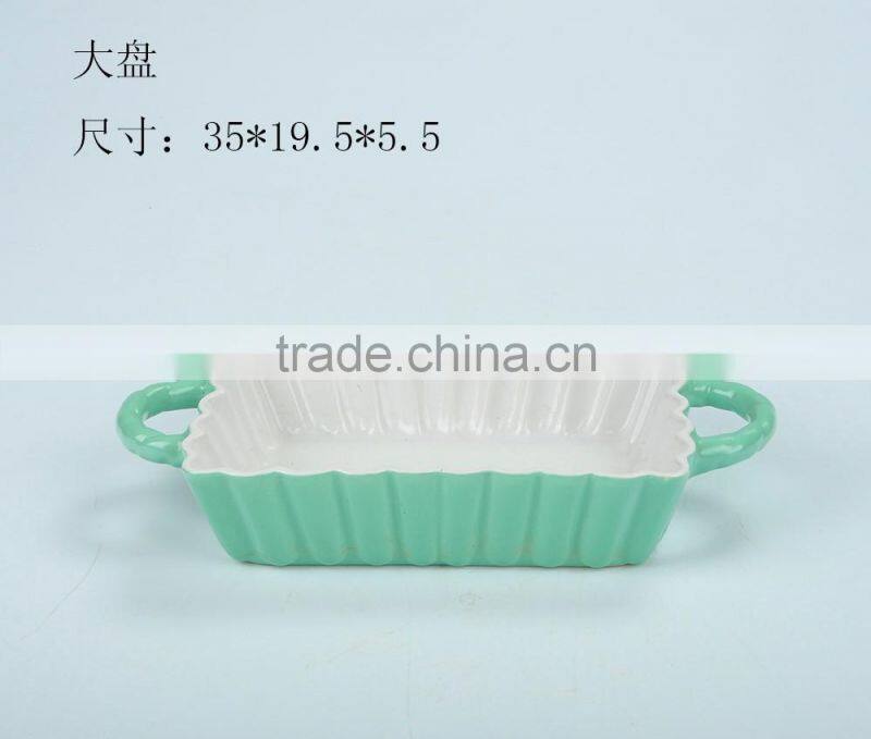 2016 new design hot sale manufacture ceramic bakeware,ceramic baking beansceramic baking tray