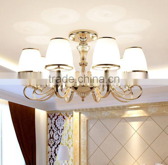 M949 Momoda luxury Crystal contemporary living room bedroom golden lighting chandelier pendant lamp