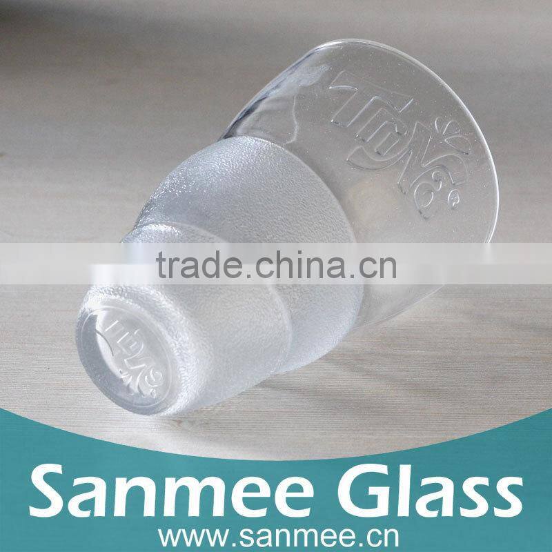 Creative Design Frosted Printing Glass Tumble,Coffee Glass Cup