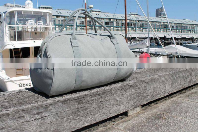 promotional cotton carry on duffle and travel canvas duffle bag
