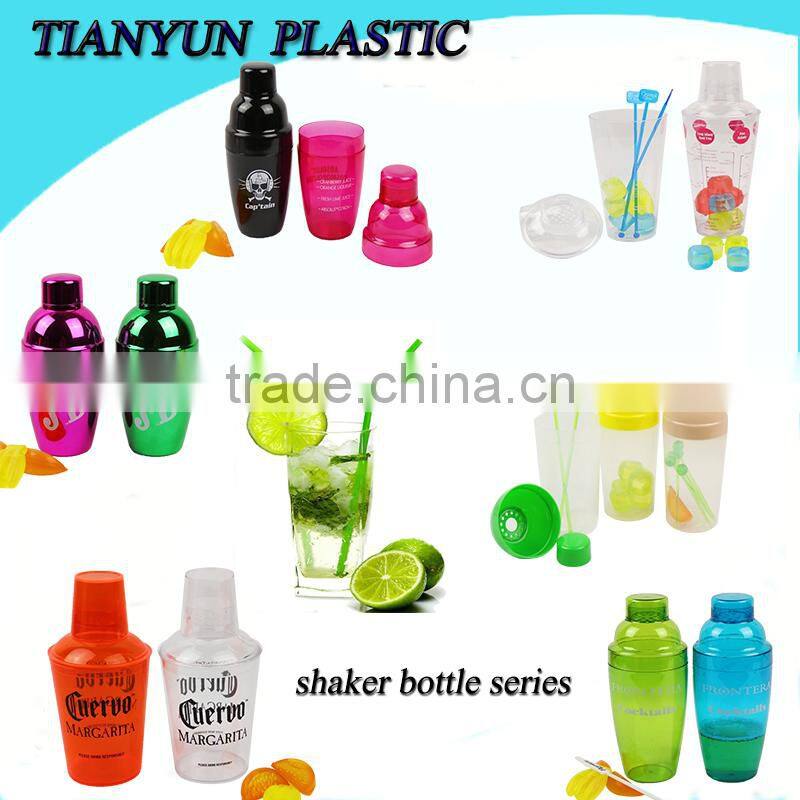 new style cheap plastic cocktail shaker for sale