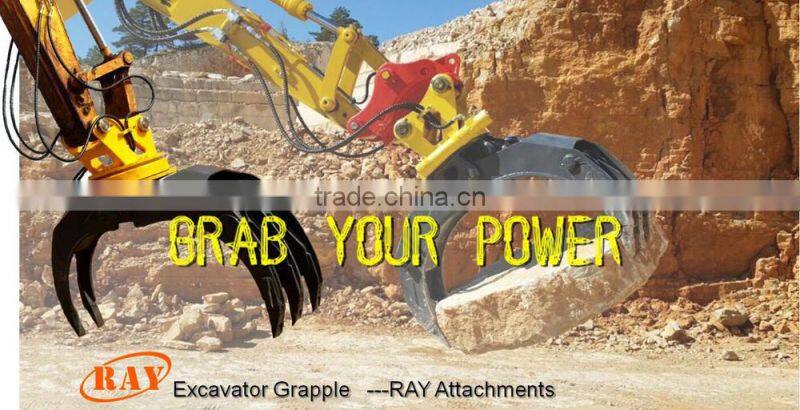 excavator hydraulic scrap handling equipment grab