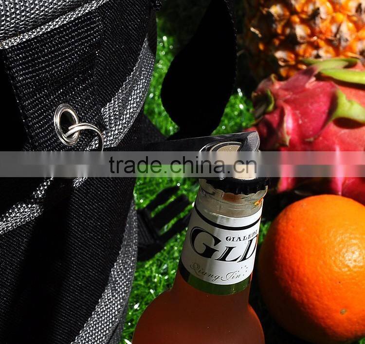 China supply round foldable collapsible cooler picnic bag for drink ,wine and food