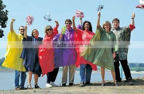 LDPE disposable raincoat for kids