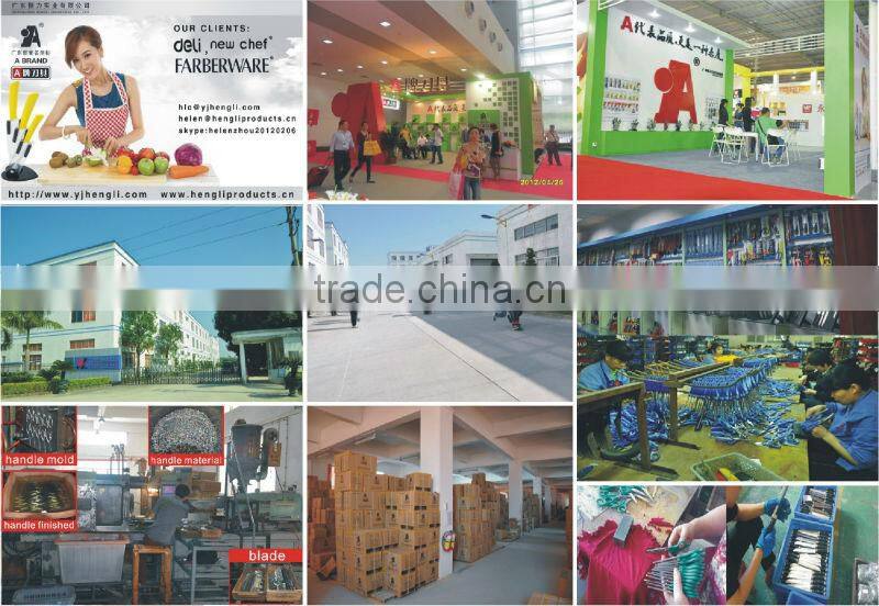 Plastic handle 4.5"steak knife set