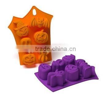 11032 Fashion colored christmas tree leaf-shape silicone cake mould