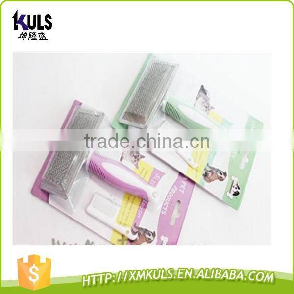 2017 new brush for pet hair brush for dog/cat clening brush with handle