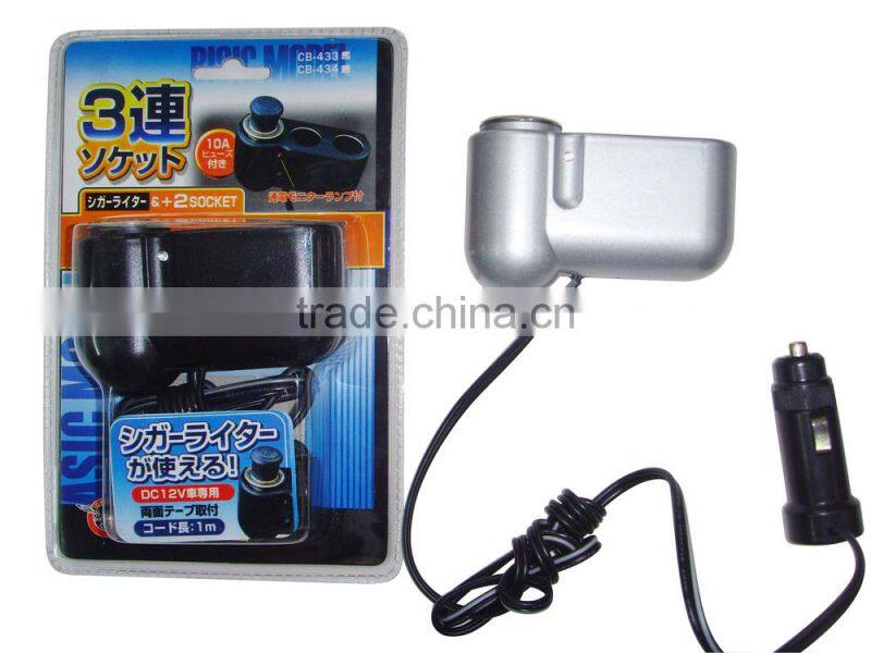 2015 Car Cigarette Lighter Socket Adapter with CE Certificate for iPhone 6 , Tablet