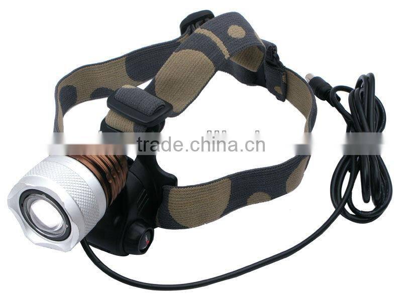 DR-818 XM-L T6 LED 3-Mode 800LM High Power Zoom Focus Headlamp and headlight
