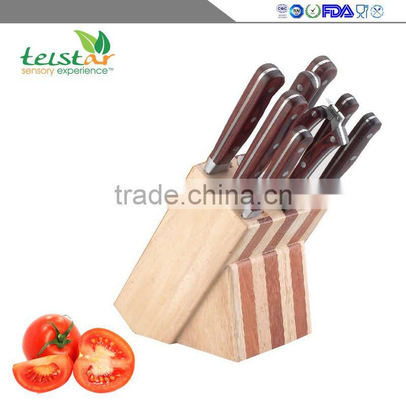 9pcs stainless steel knife block set