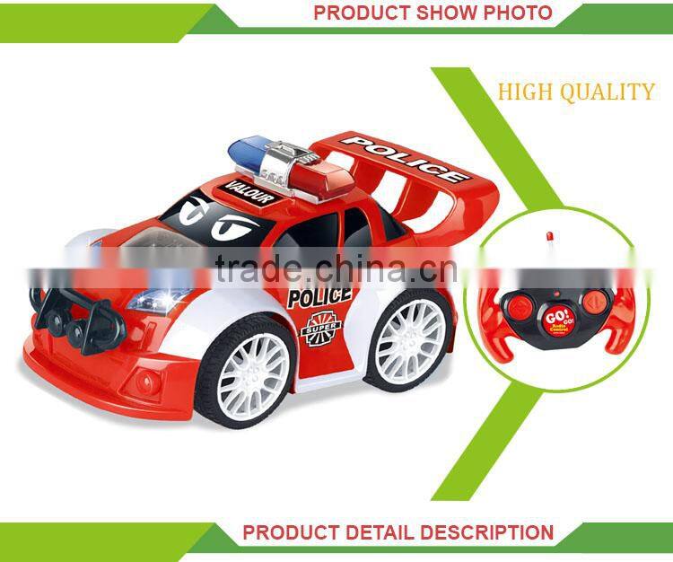 Newest product 4 channel police rc replica car toy