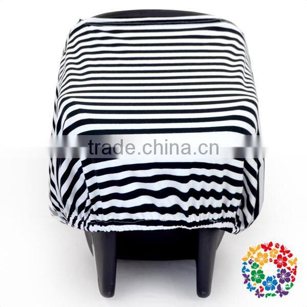 Black & White Print Baby Car Seat Cover Soft Cotton Car Seat Cover And Breastfeeding Cover Dual Purpose Baby Mom Product