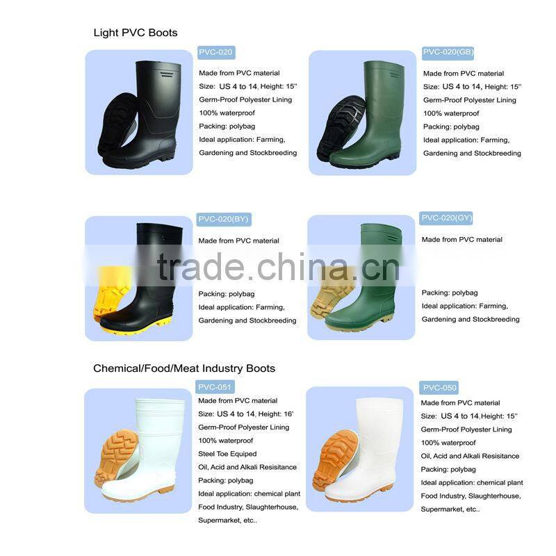 warm safety rain boots with removable fur lining sock