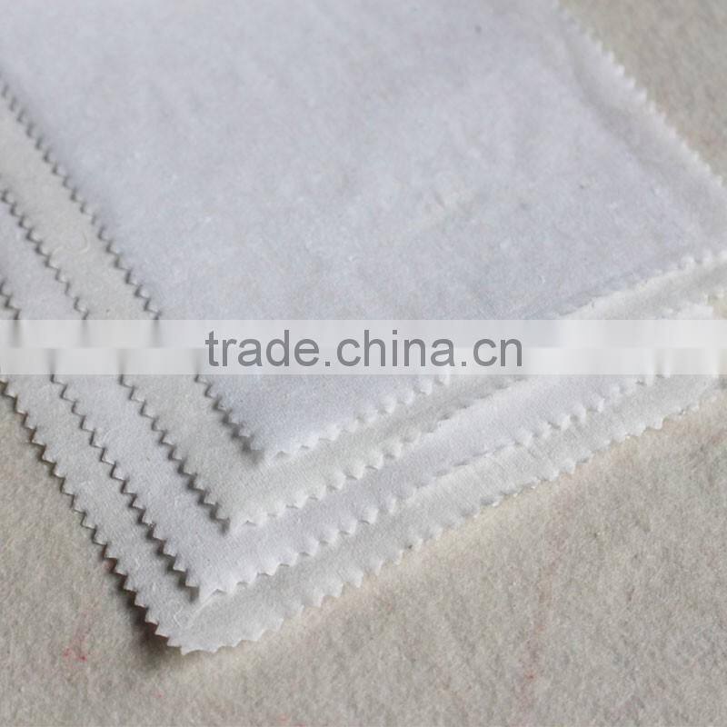 100%cotton recyclable embroidery backing paper printed nonwoven fabric for garment