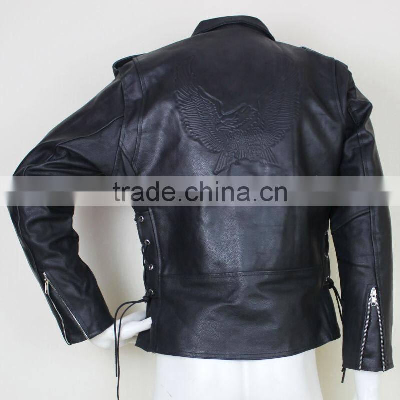 Men Leather Duster Coat
