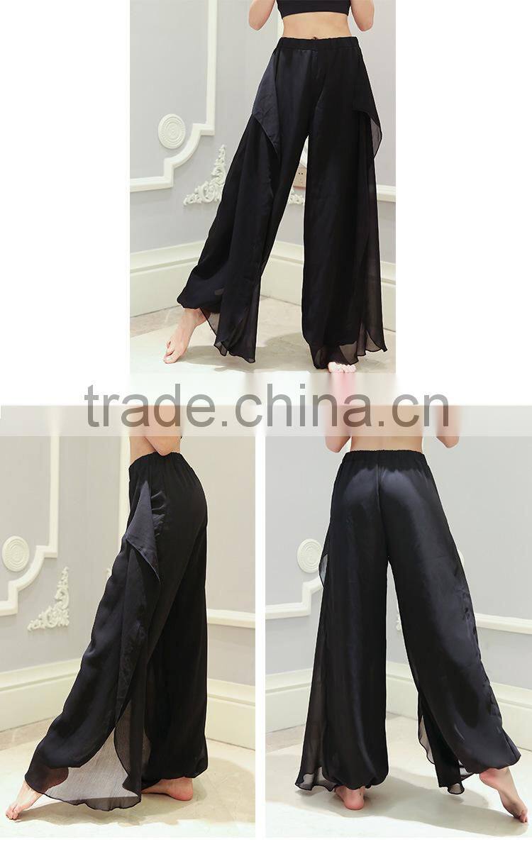 Comfy chiffon gothic harem pants for yoga