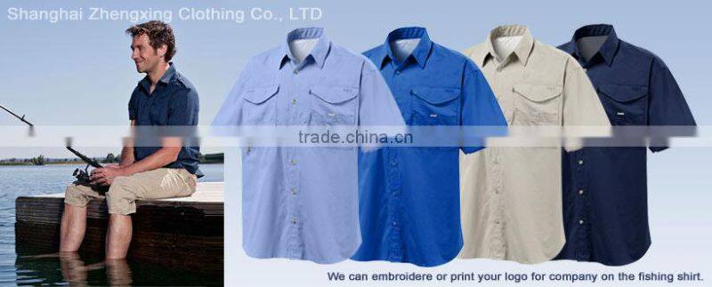 ZX OEM ODM wholesale fishing shirtscasual shirtWhite Long Sleeve Shirts