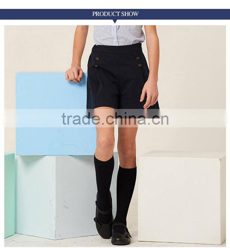 Navy blue shorts 2017 summer new British college student girls skirt custom
