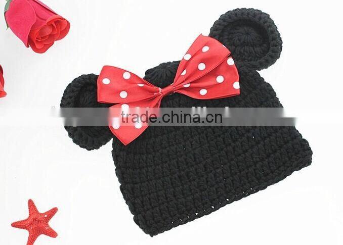 2016 new design alibaba wholesale baby photography props crochet baby beanie hat