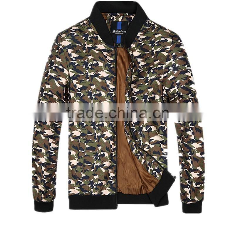 Hot Selling Popular High Quality Sport Men Jacket Camo Coat Causal Outdoor Thin Zipper Outwear