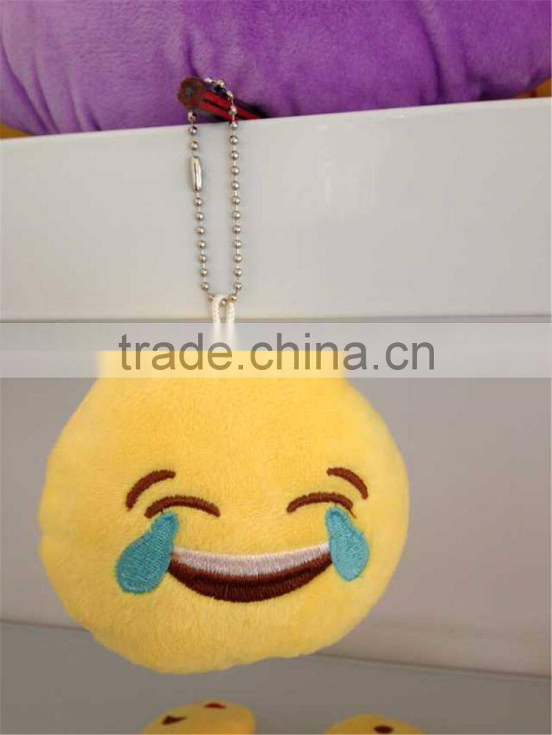 2015 Hot New Product latest emoticon plush emoji pillow emoji keychain