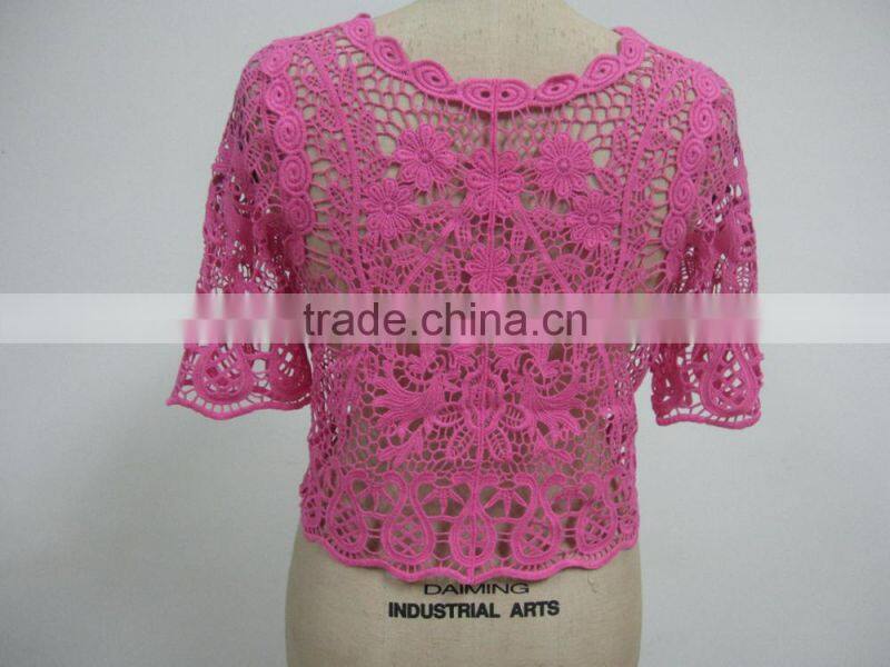 crochet garment manufacturer ladies summer lace top