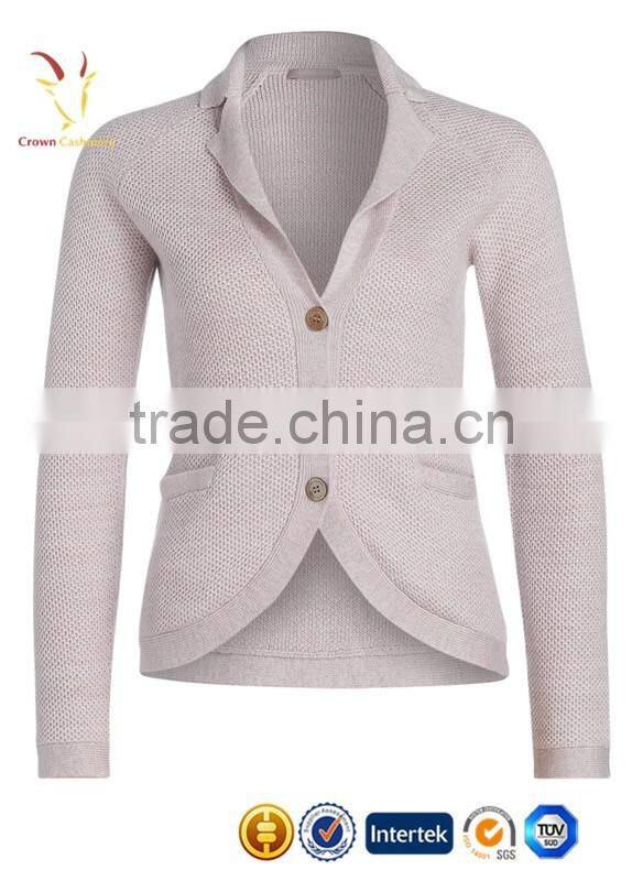 Knitting Merino Cashmere Cardigan Coat