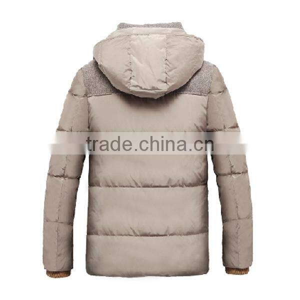 2015 OEM Service Man Warm Short Down Coat With Hoody