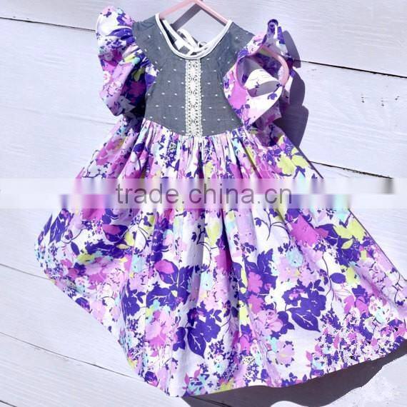 Kids Frock Designs - Easter Dress - Boutique Girl Clothing Floral Dress - Girl Dress