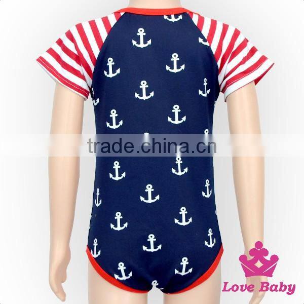 America Independence Day Children Jumpsuits Pom Short Sleeve Printed Pattern Adult Baby Romper
