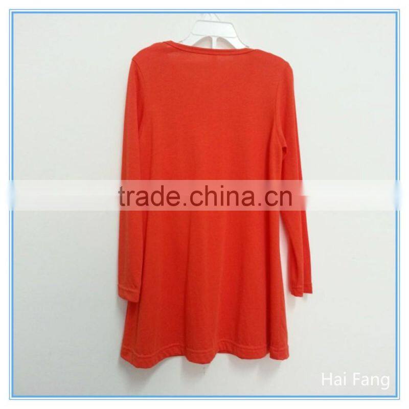 OEM Children Girls Long Sleeve T Shirts, Bowknot T Shirts, O neck T Shirts